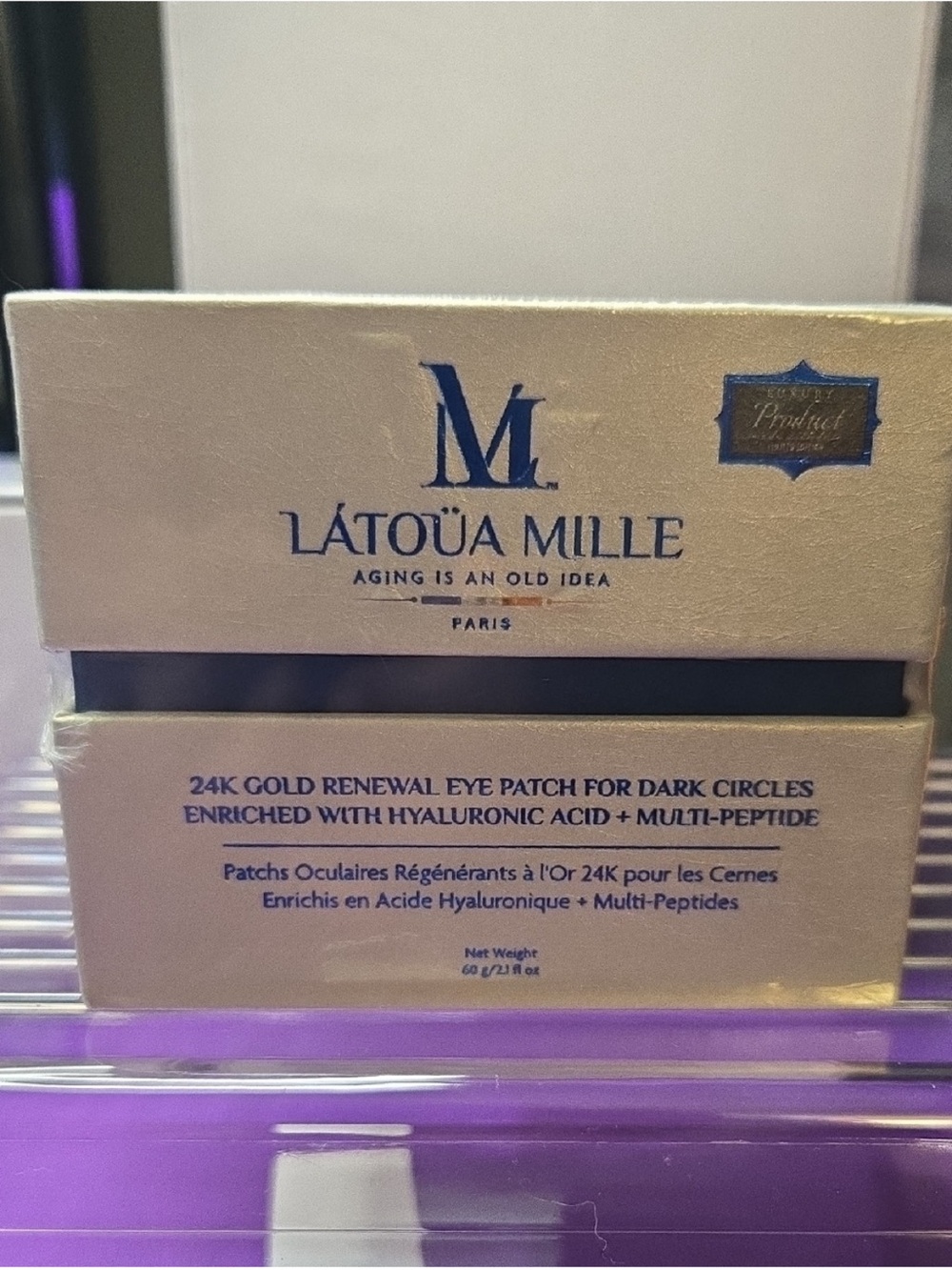 L'ATOUA MILLE 24K Gold
Renewal Eye Patches NEW/SEALED